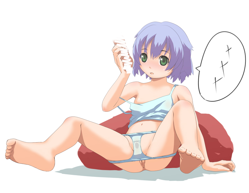 roony, camisole, legs, loli, panties, panty pull, solo, spread legs, underwear