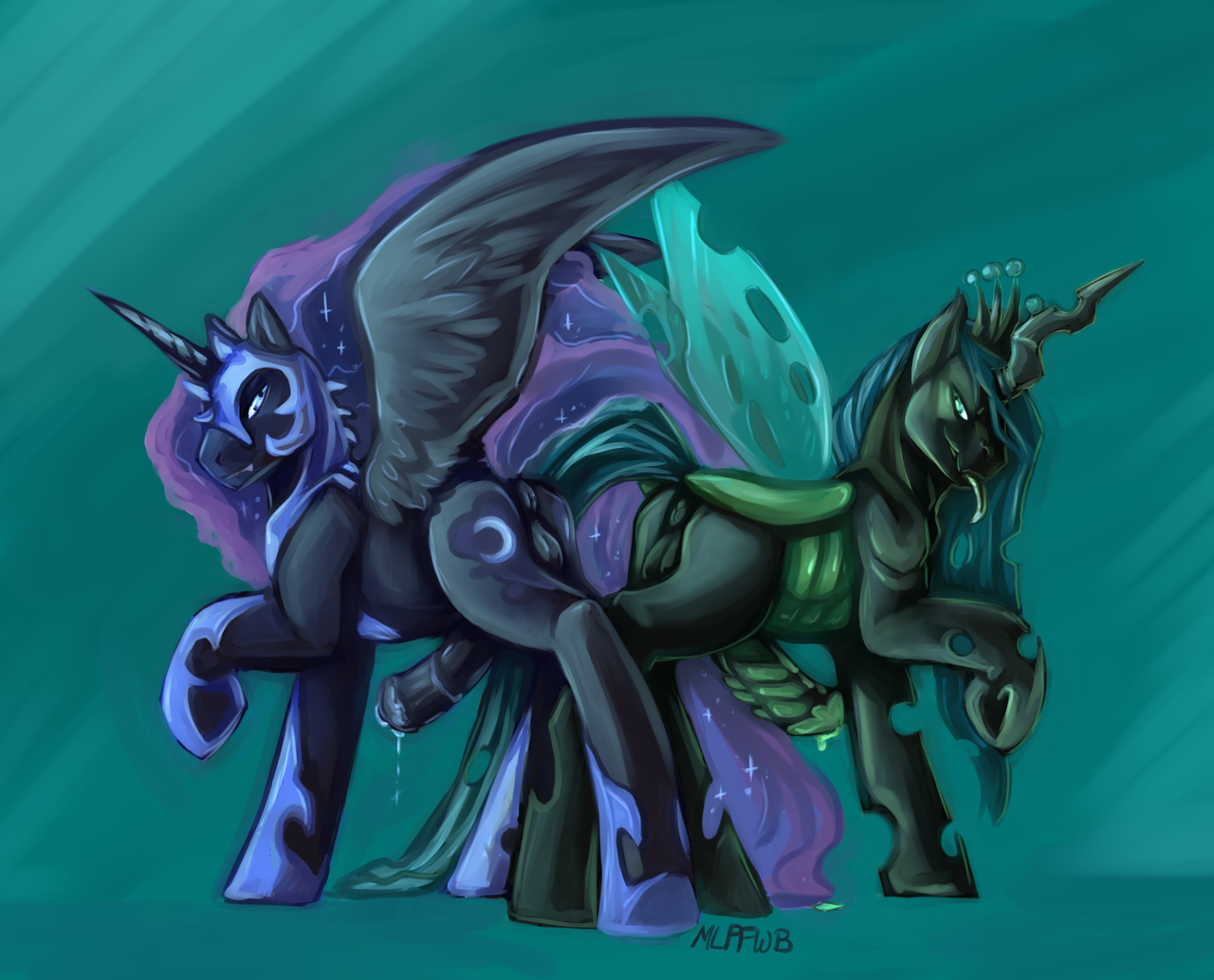 Rule34 – If it exists, there is porn of it / mlpfwb, nightmare moon, queen chrysalis / 86028