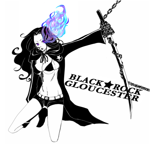 shishitora, black rock shooter (character), cornelia li britannia, hatsune miku, black rock shooter, code geass, vocaloid, bad id, bad pixiv id, 1girl, breasts, female focus, full body, monochrome, parody, simple background, solo, spot color, sword, weapon