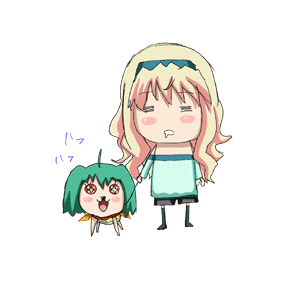 ranka lee, saotome alto, sheryl nome, macross, macross frontier, animated, animated gif, lowres, translation request, 00s, 1boy, 2girls, blood, gradient background, multiple girls, simple background