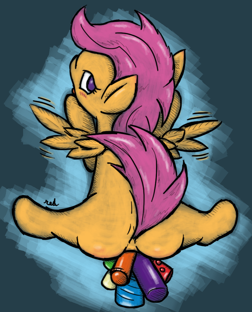 Rule34 – If it exists, there is porn of it / redcladhero, cutie mark crusaders, scootaloo (mlp) / 86665