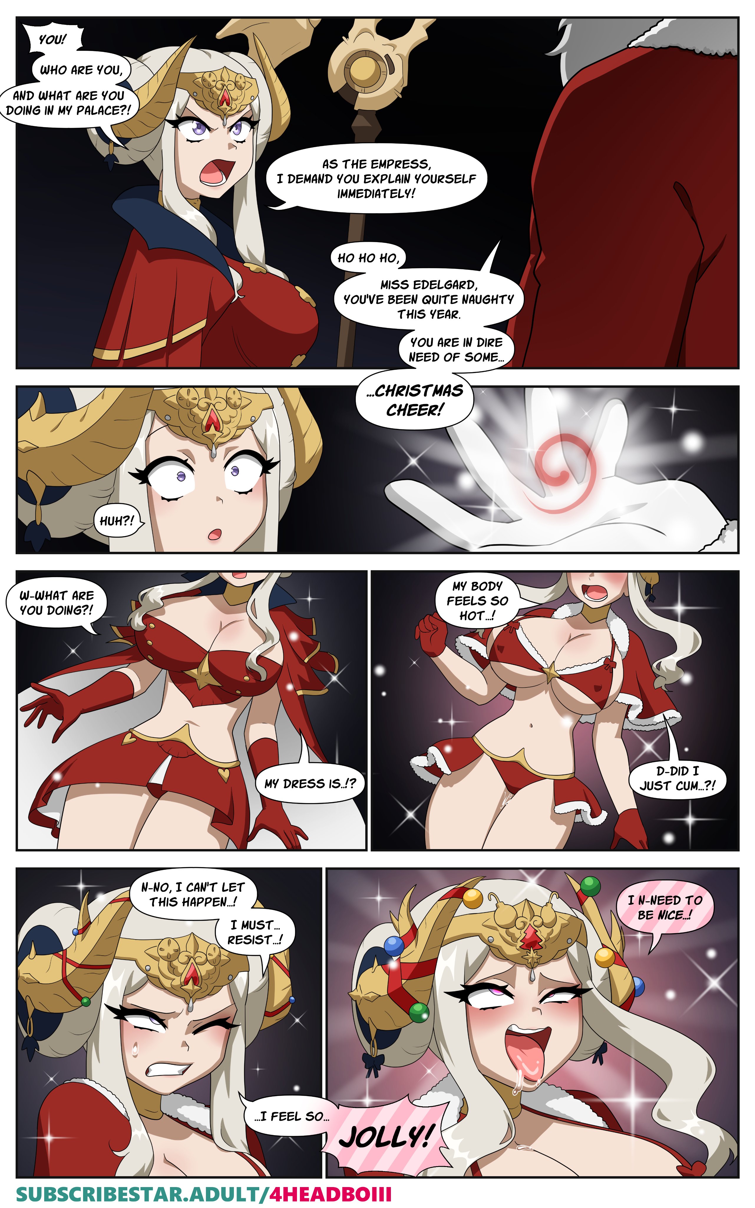 4headboiii, edelgard von hresvelg, edelgard von hresvelg (snowfall future), fire emblem, fire emblem: three houses, nintendo, absurdres, highres, tagme, bimbofication, breasts, mind control