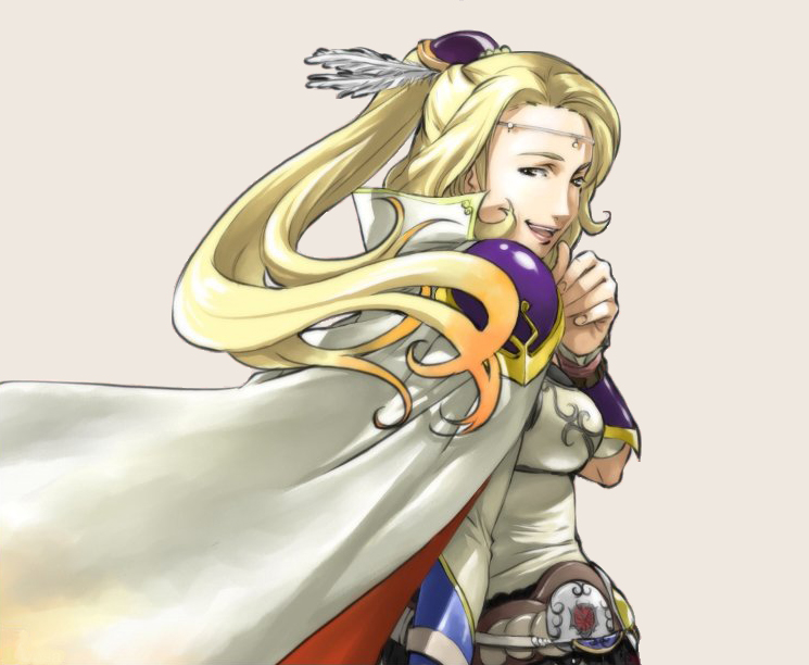 tezcollo, rosa farrell, final fantasy, final fantasy iv, 1990s (style), 1girl, blonde hair, cape, circlet, female focus, retro artstyle, simple background, smile, solo