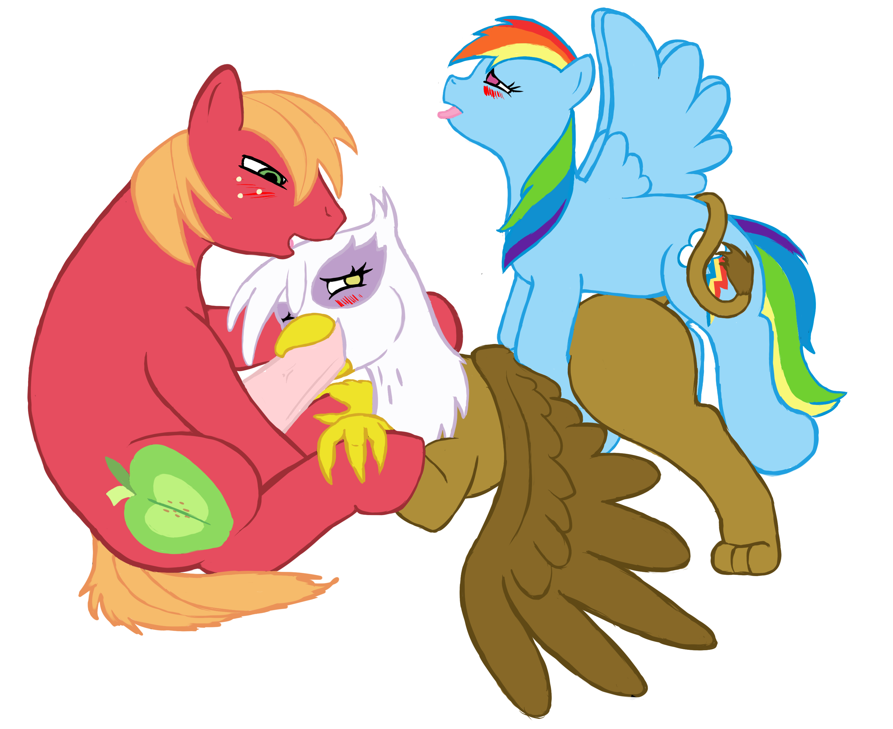 Rule34 – If it exists, there is porn of it / reikitsune, big macintosh, gilda, rainbow dash (mlp) / 87159