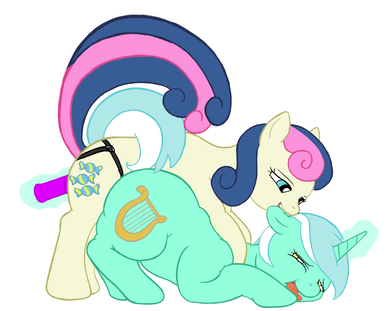 Rule34 – If it exists, there is porn of it / reikitsune, bonbon (mlp), lyra heartstrings (mlp) / 87170