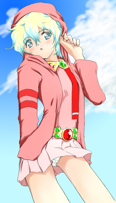 chiaki lsd, nia teppelin, tengen toppa gurren lagann, bad id, bad pixiv id, 00s, panties, pantyshot, solo, underwear