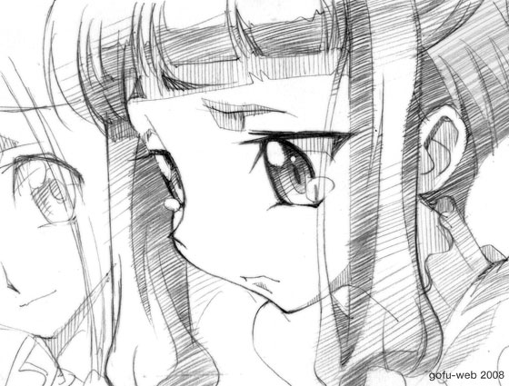 gofu, tianzi, code geass, traditional media, 00s, greyscale, monochrome, sketch