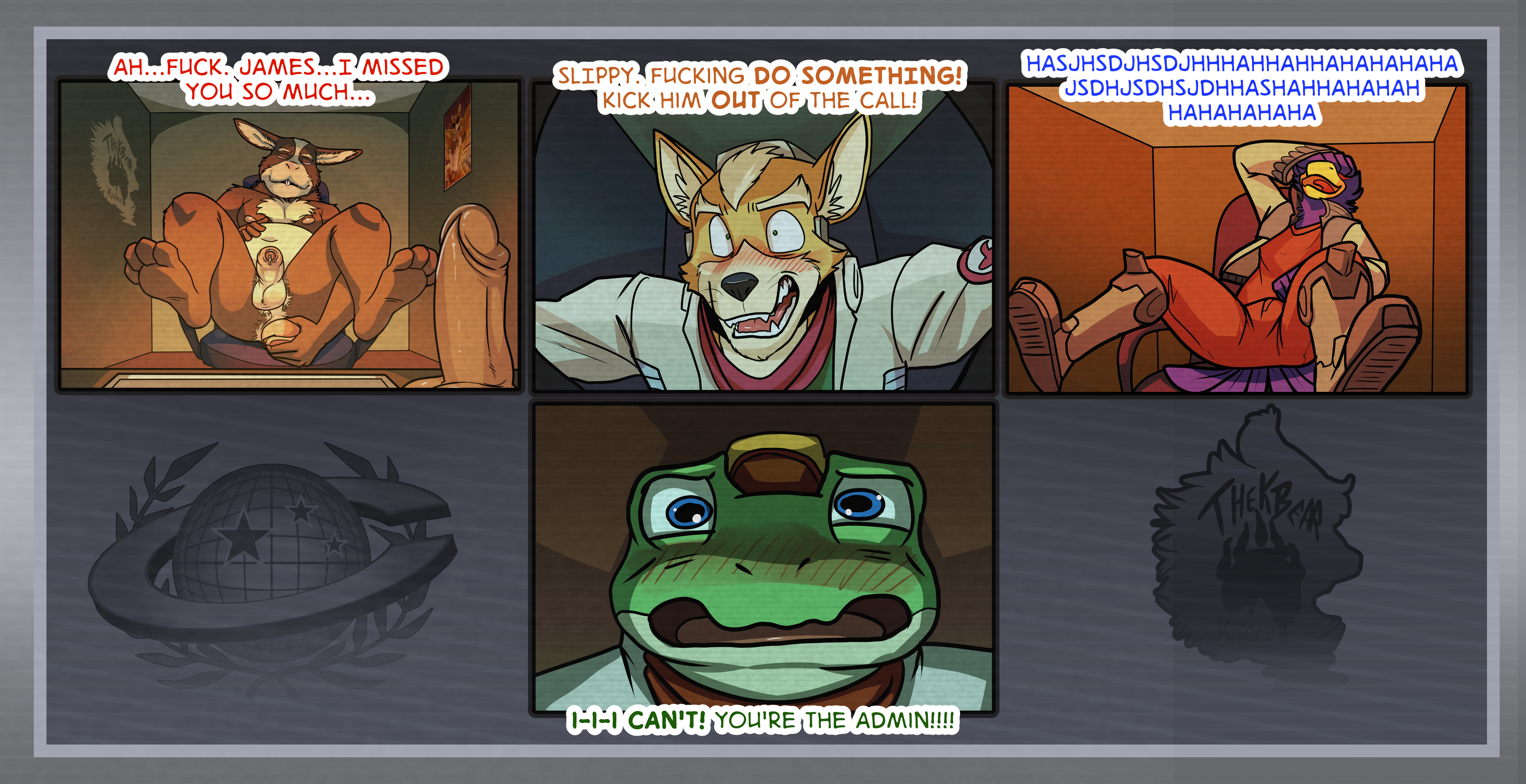 Rule34 – If it exists, there is porn of it / thekinkybear, falco lombardi, fox mccloud, james mccloud, peppy hare, slippy toad / 8649606