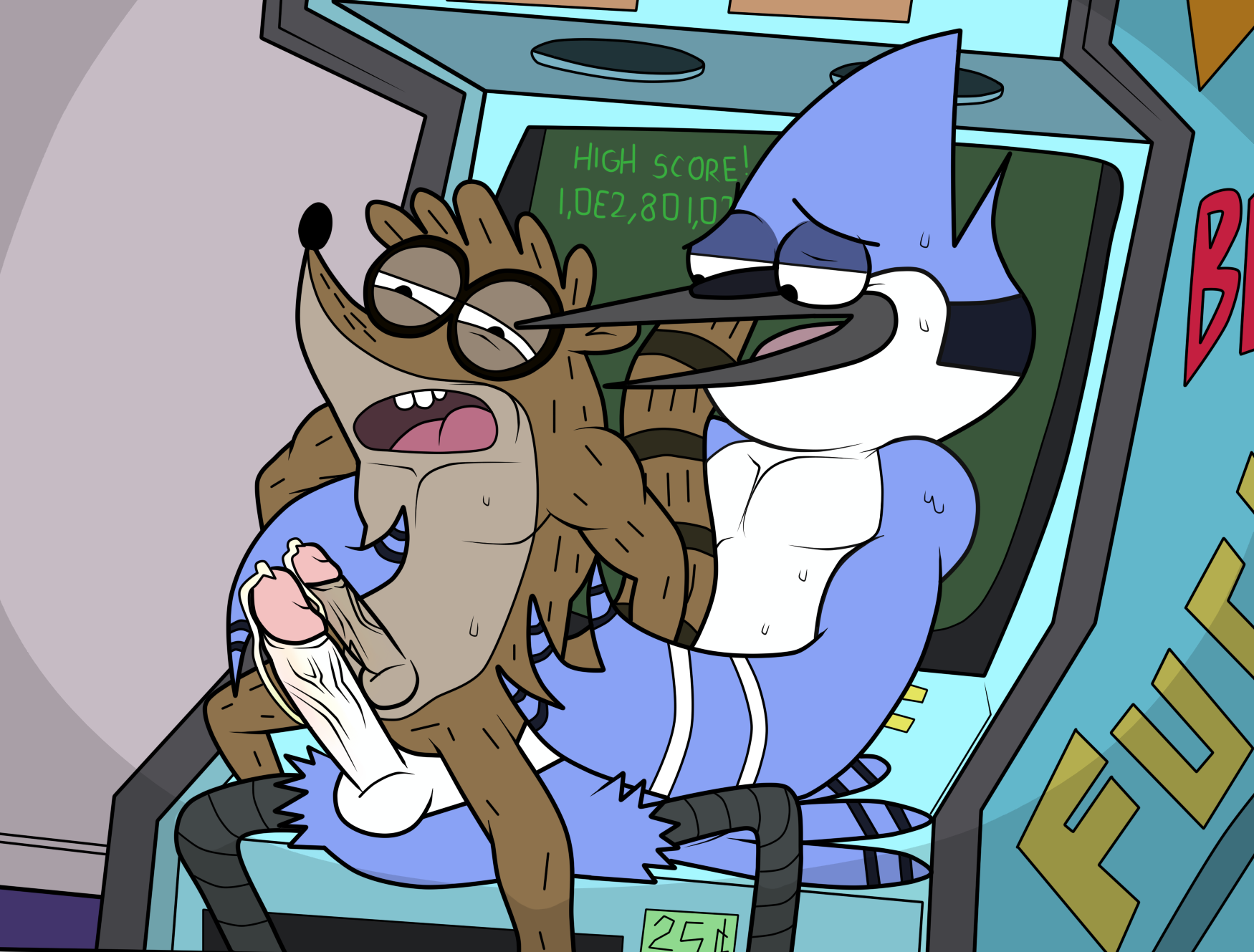 Rule34 – If it exists, there is porn of it / iyumiblue, mordecai, rigby / 87685