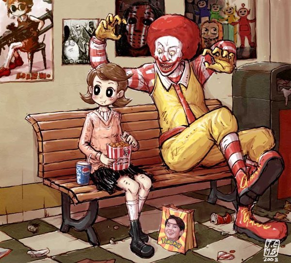 ronald mcdonald, tagme, what, you gonna get raped