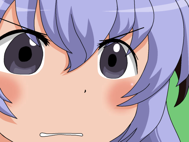hanyuu, higurashi no naku koro ni, 00s, 1girl, female focus, gununu (meme), horns, meme, solo