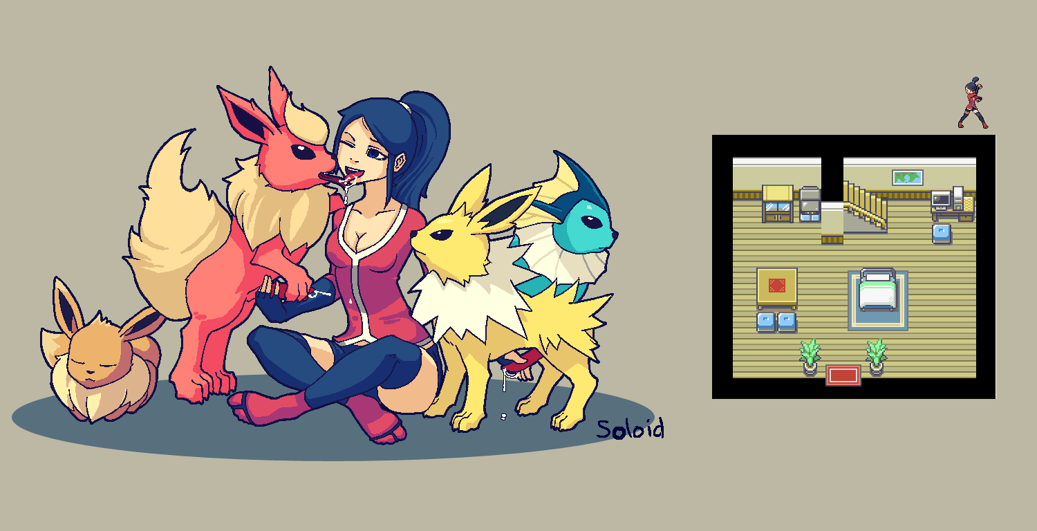 Rule34 – If it exists, there is porn of it / soloid, eevee, flareon, jolteon, vaporeon / 87987