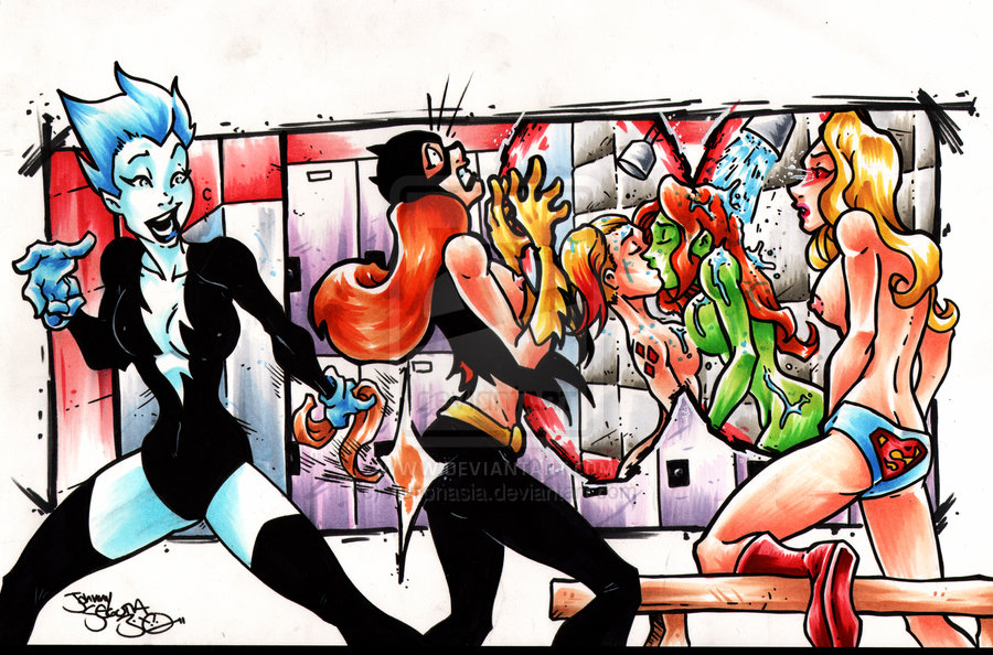 Rule34 – If it exists, there is porn of it / auronasia, barbara gordon, batgirl, harley quinn, livewire, poison ivy, supergirl / 88065