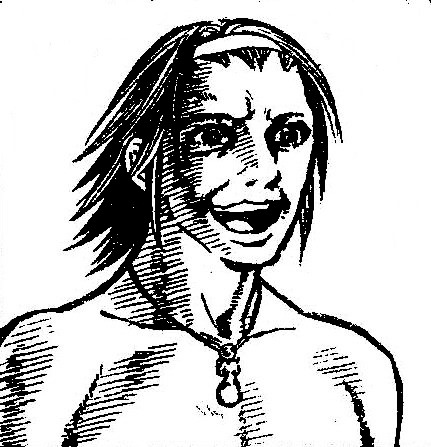 morioka ginei, rosario+vampire, lowres, 00s, 1boy, greyscale, jewelry, male focus, monochrome, necklace, open mouth, simple background, solo, white background