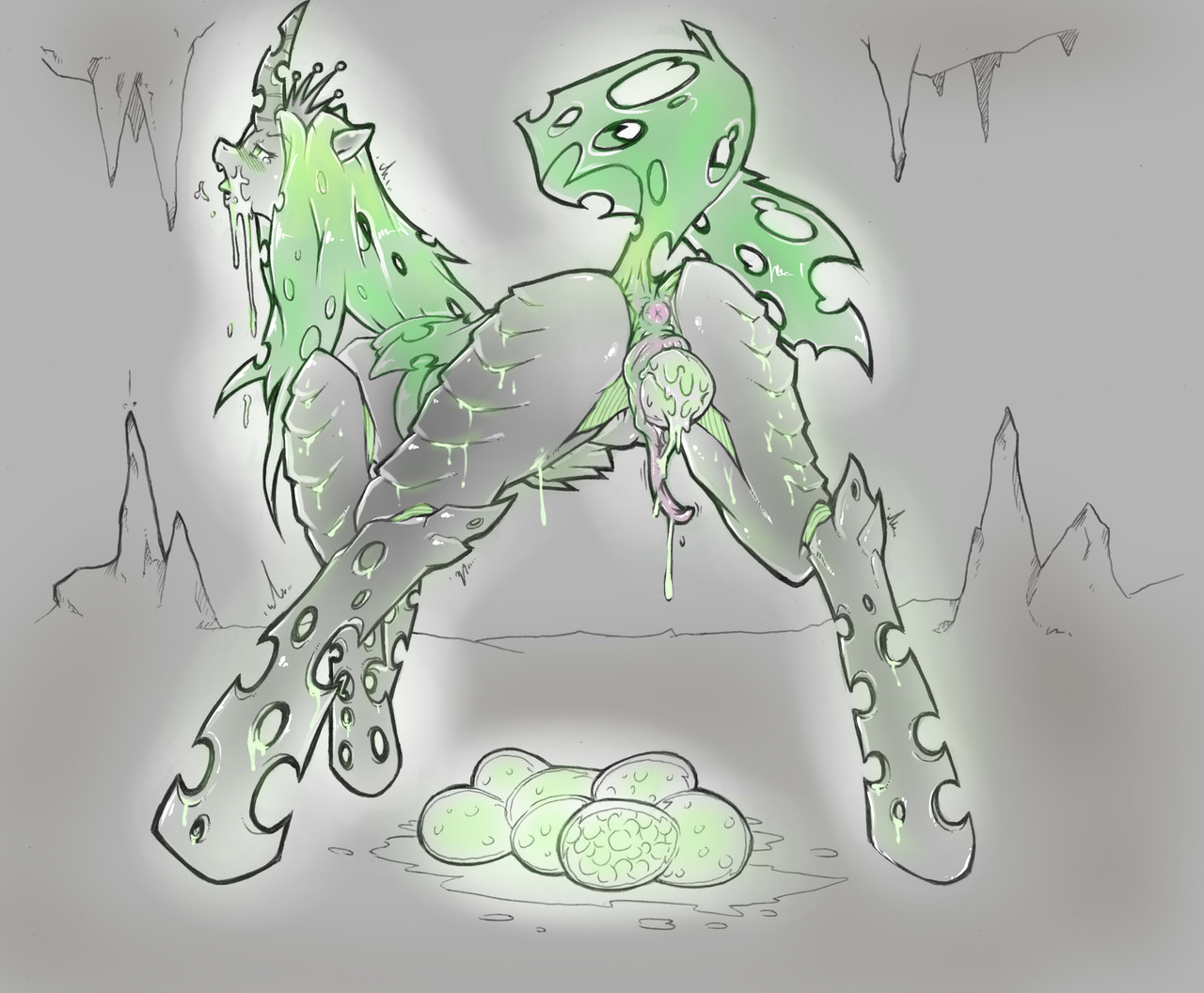 Rule34 – If it exists, there is porn of it / cold-blooded-twilight, queen chrysalis / 88115