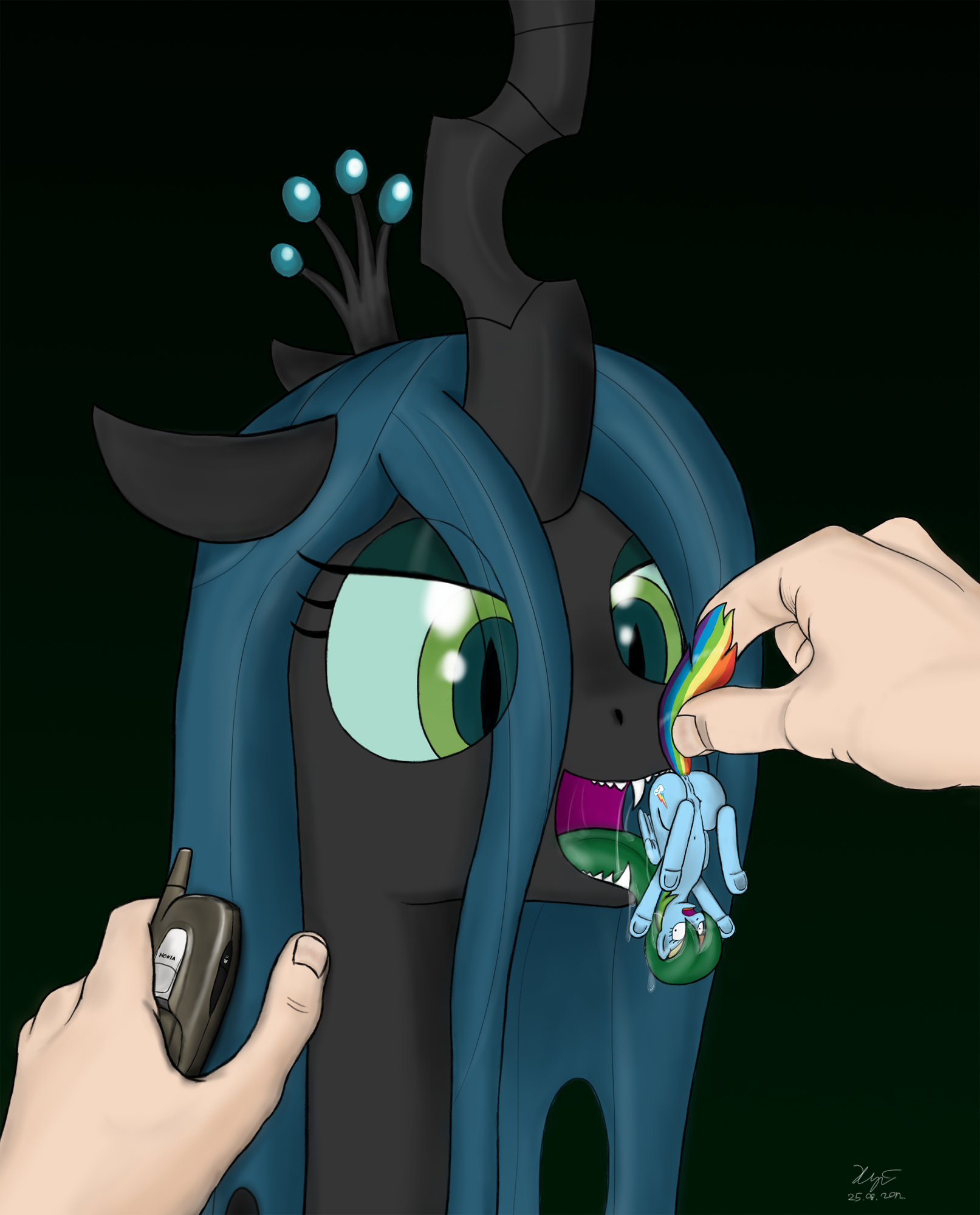 Rule34 – If it exists, there is porn of it / xyi, queen chrysalis, rainbow dash (mlp) / 88931