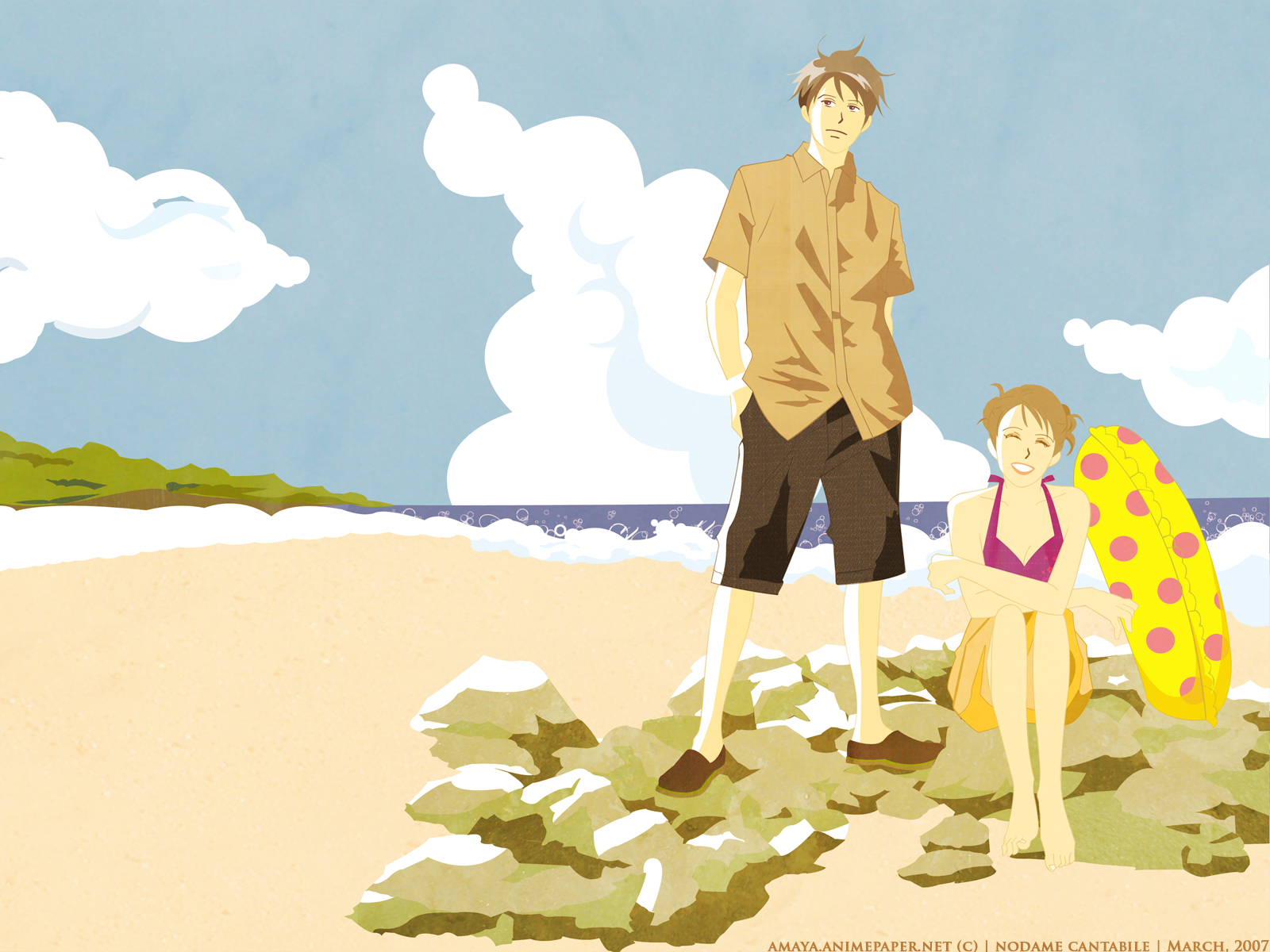 chiaki shin'ichi, noda megumi, nodame cantabile, highres, 00s, 1boy, 1girl