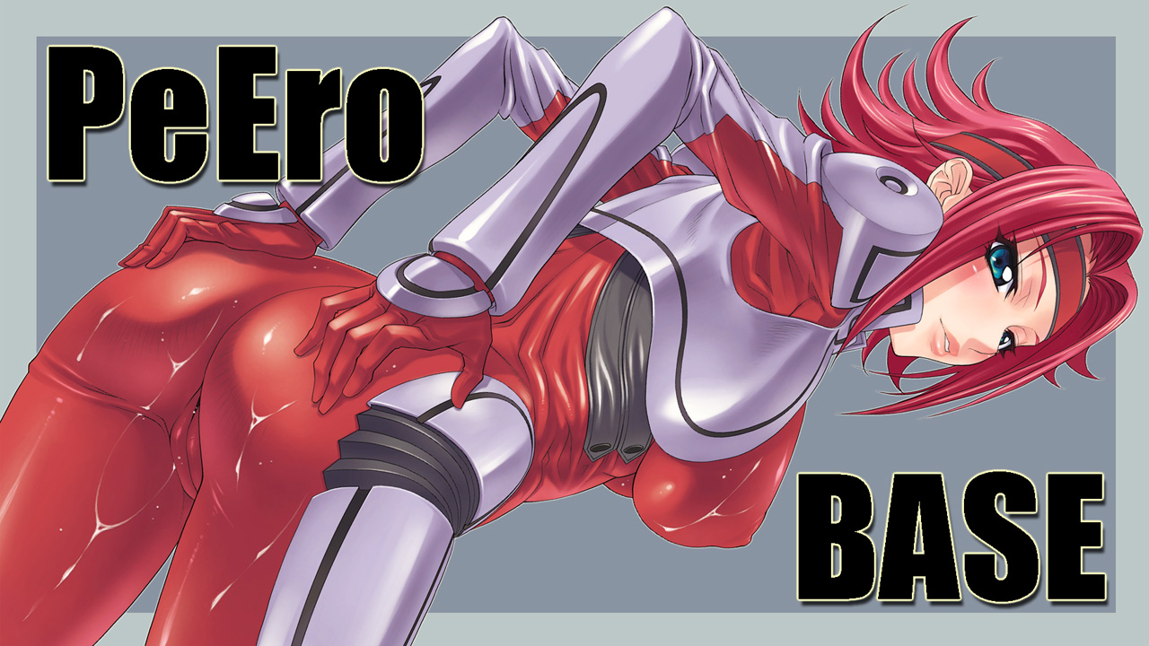 pierre norano, kouzuki kallen, code geass, 00s, 1girl, ass, bent over, blue eyes, blush, bodysuit, breasts, cameltoe, covered erect nipples, cum, female focus, gloves, grabbing own ass, headdress, large breasts, lips, looking at viewer, red gloves, red hair, short hair, simple background, solo, spread ass, text focus