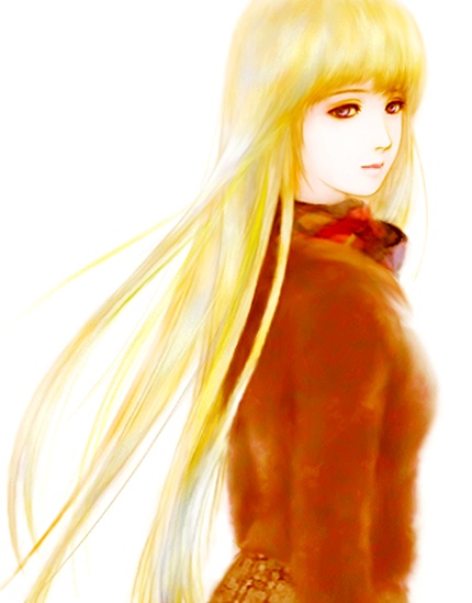 fm77 (artist), shinku, rozen maiden, 00s, blonde hair, long hair, red eyes, solo