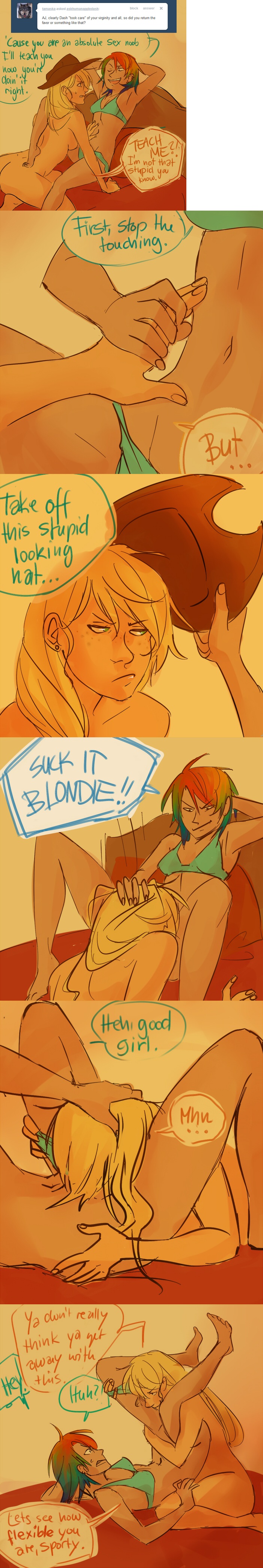 Rule34 – If it exists, there is porn of it / schpog, applejack (mlp), rainbow dash (mlp) / 89259