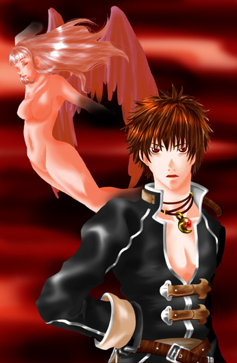 alice elliot, yuri hyuga, shadow hearts, 1boy, 1girl