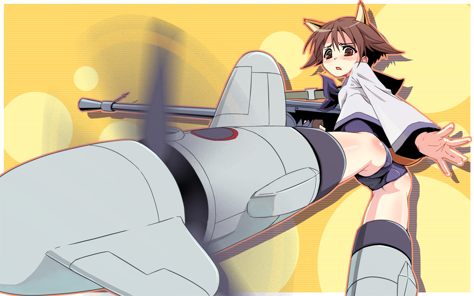 osa (osaosa), miyafuji yoshika, strike witches, world witches series, bad id, bad pixiv id, 00s, 1girl, female focus, solo, striker unit