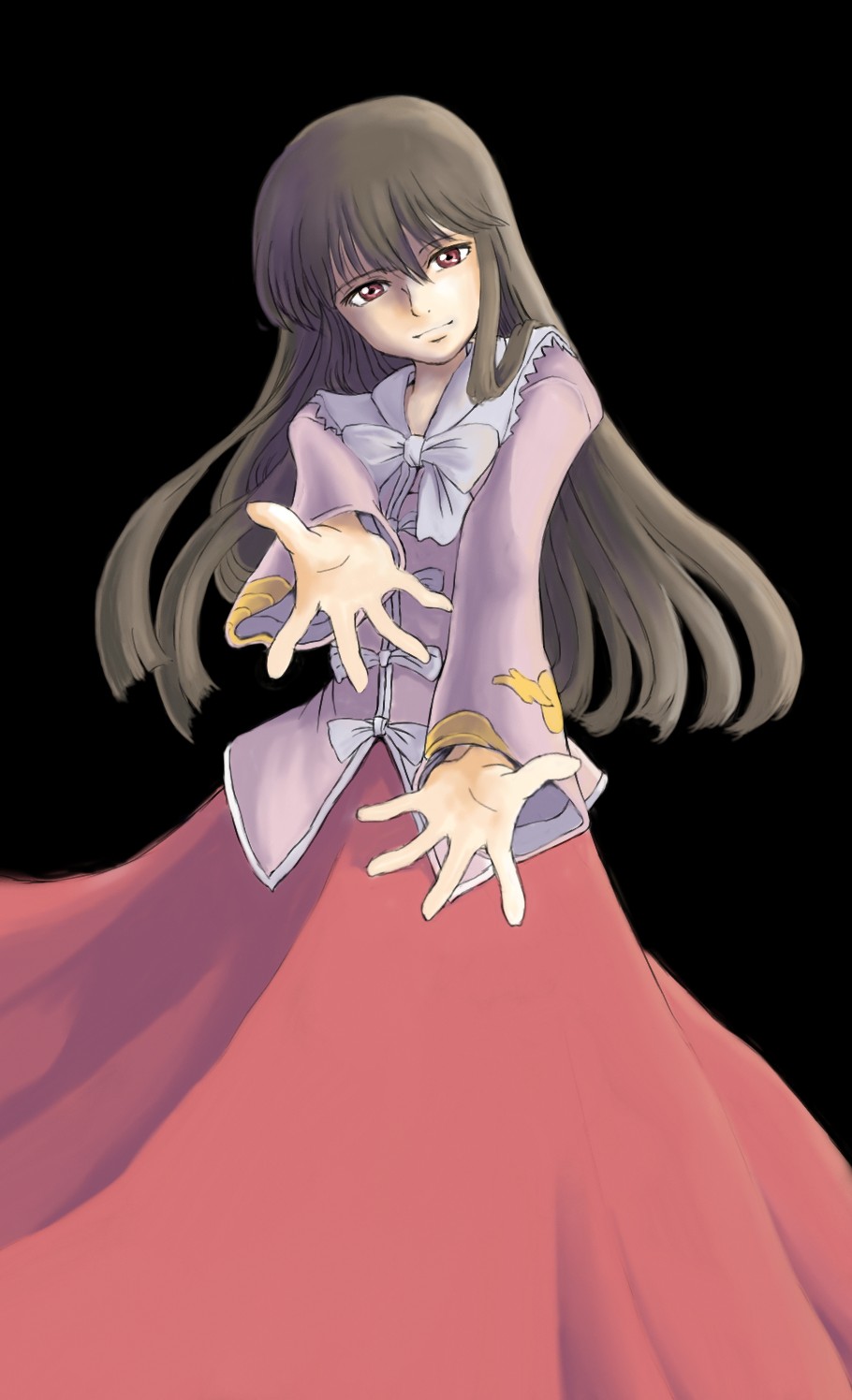 amano takumi, houraisan kaguya, touhou, highres, 1girl, blunt bangs, female focus, hime cut, solo