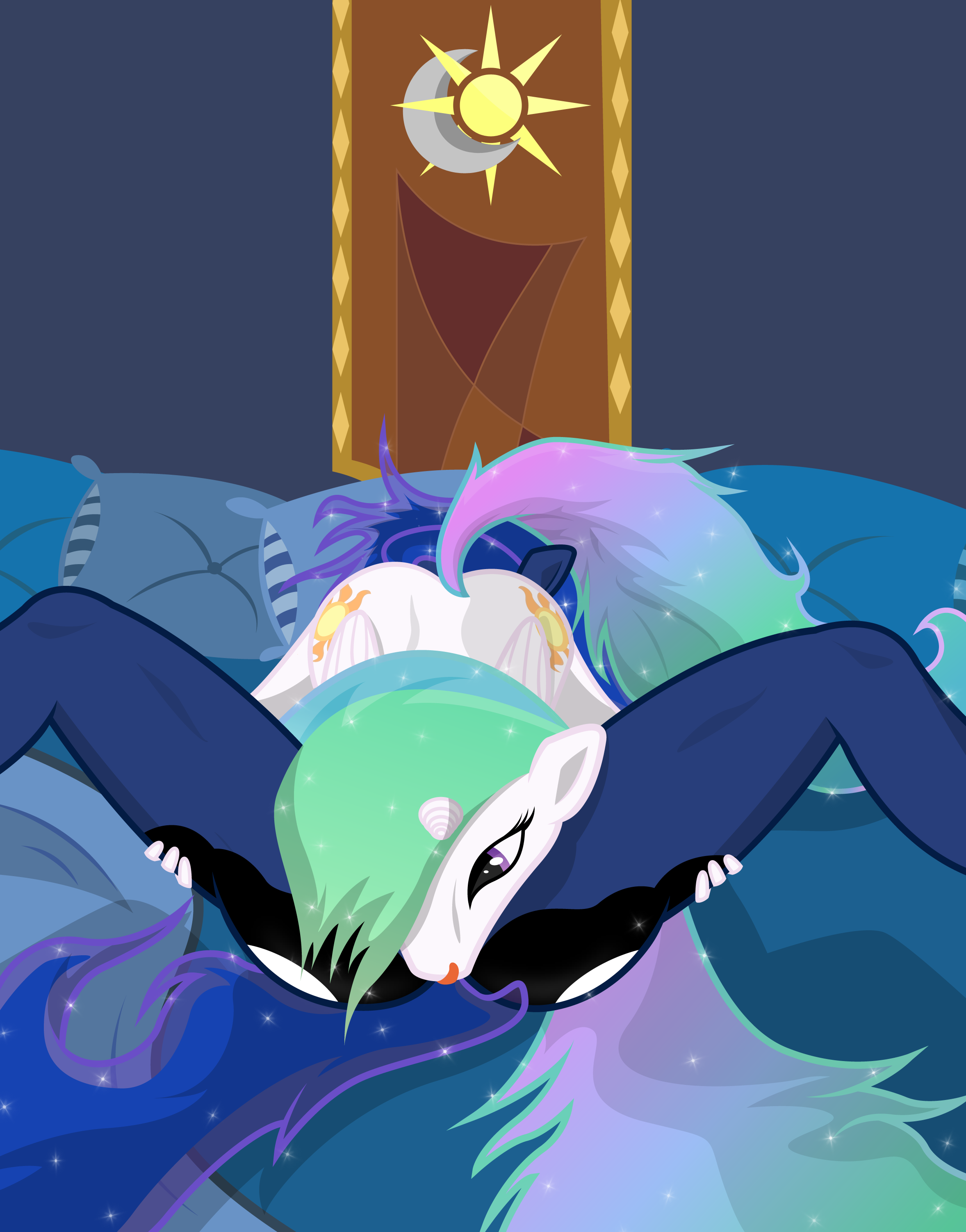 Rule34 – If it exists, there is porn of it / bednarowski, princess celestia, princess luna (mlp) / 90587