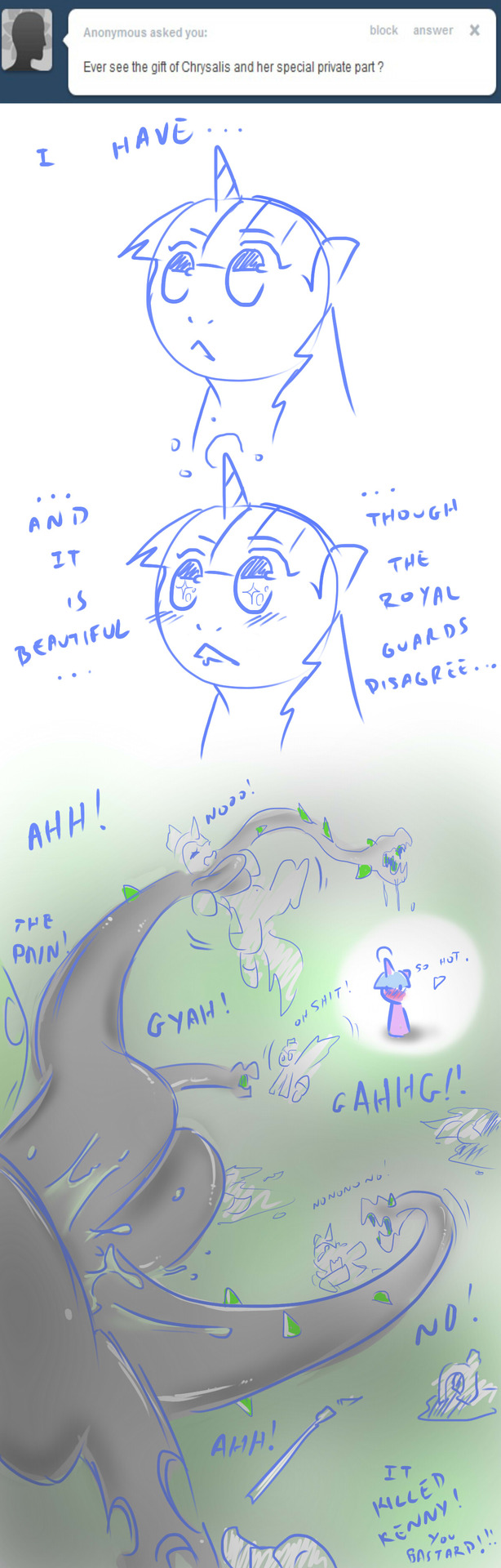 Rule34 – If it exists, there is porn of it / cold-blooded-twilight, queen chrysalis, royal guard pony, twilight sparkle (mlp) / 90612