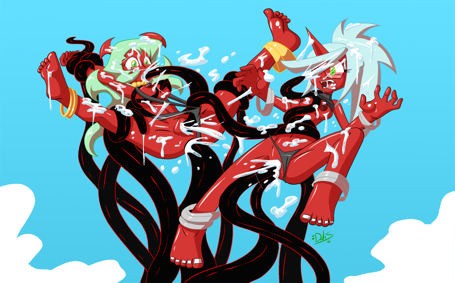 Rule34 – If it exists, there is porn of it / dahs, kneesocks (psg), scanty (psg) / 91174