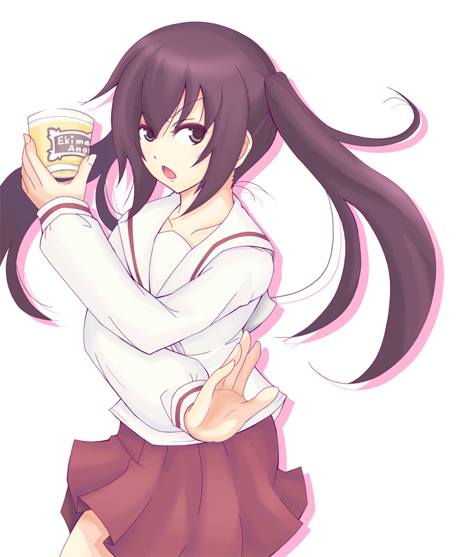 fuwa yahiko, fuwayahiko, minami kana, minami-ke, 00s, long hair, school uniform, serafuku, solo, twintails