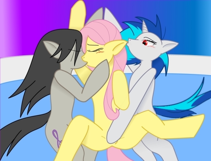 Rule34 – If it exists, there is porn of it / fluttershy (mlp), octavia melody, vinyl scratch / 91390