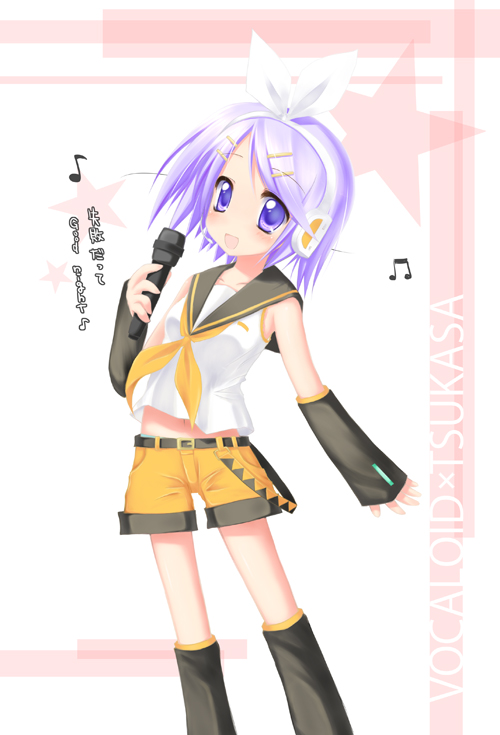 hiiragi tsukasa, kagamine rin, lucky star, vocaloid, tagme, cosplay
