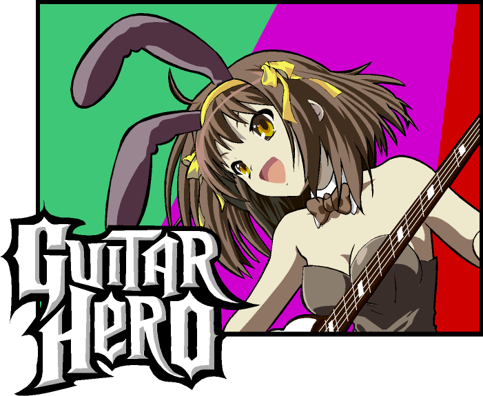 guitar hero, suzumiya haruhi no yuuutsu, tagme, 00s, guitar, instrument