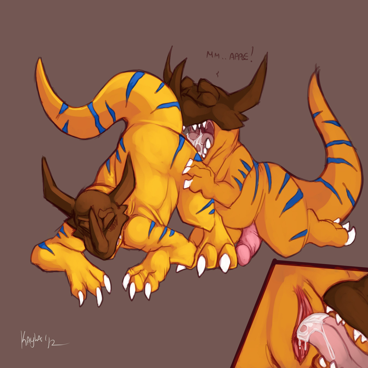 Rule34 – If it exists, there is porn of it / mel the hybrid, greymon / 92213