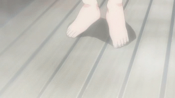 matsu (sekirei), sekirei, animated, animated gif, anime screenshot, lowres, non-web source, 00s, 1boy, 1girl, bath, breast press, breasts, huge breasts, kneeling, mixed-sex bathing, naked towel, shared bathing, steam, towel