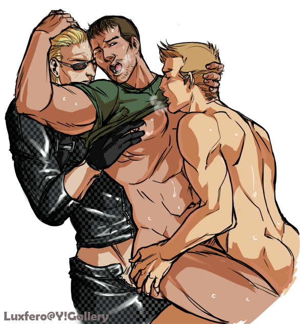 Rule34 – If it exists, there is porn of it / albert wesker, chris redfield, piers nivans / 92716