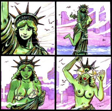 Rule34 – If it exists, there is porn of it / inani pelekaimate, statue of liberty / 92730