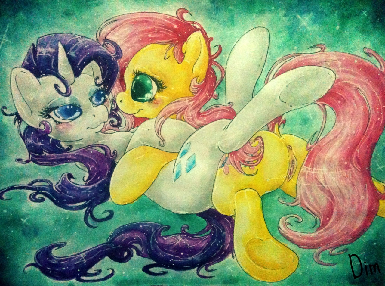 Rule34 – If it exists, there is porn of it / dimwitdog, fluttershy (mlp), rarity (mlp) / 92953