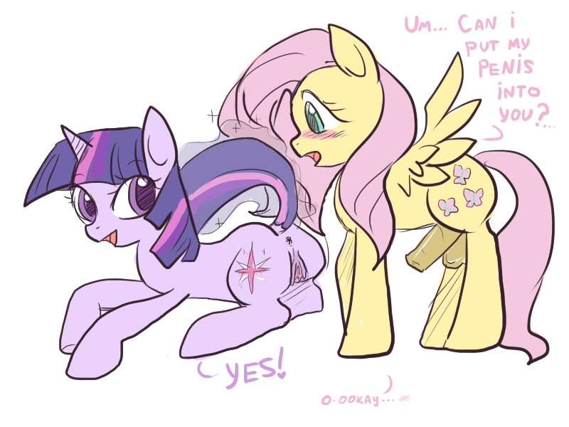 Rule34 – If it exists, there is porn of it / fluttershy (mlp), twilight sparkle (mlp) / 93061