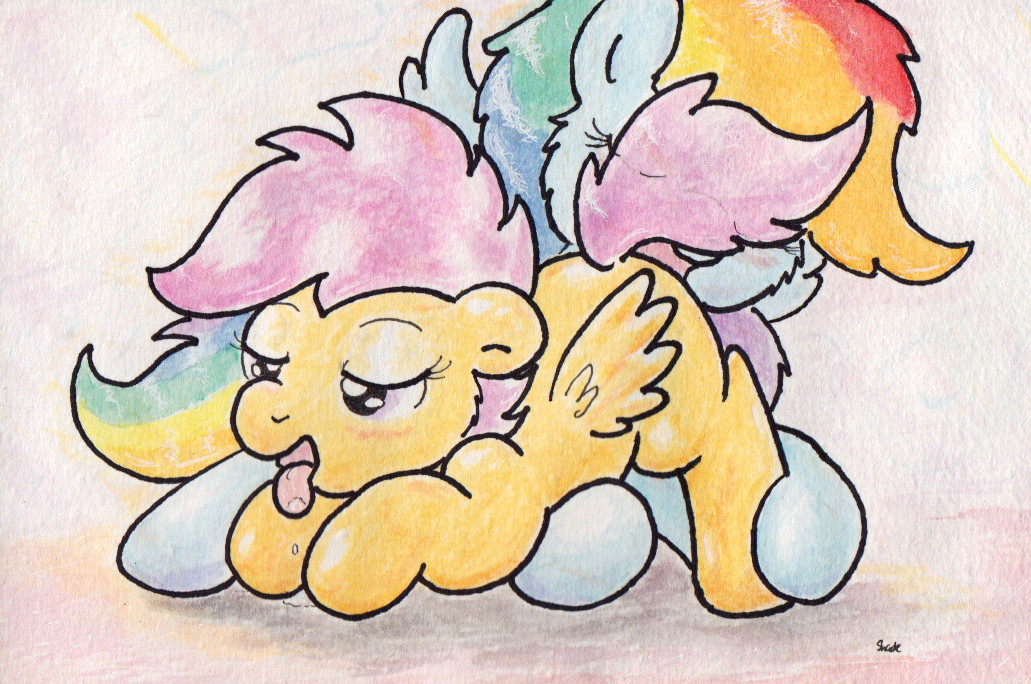 Rule34 – If it exists, there is porn of it / cutie mark crusaders, rainbow dash (mlp), scootaloo (mlp) / 93994