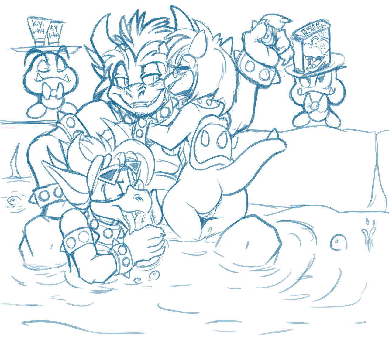 Rule34 – If it exists, there is porn of it / mel the hybrid, blargg, bowser, goomba, koopa / 94005