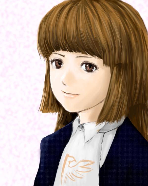ushiromiya rosa, umineko no naku koro ni, 00s, 1girl, blunt bangs, brown eyes, brown hair, female focus, hime cut, solo
