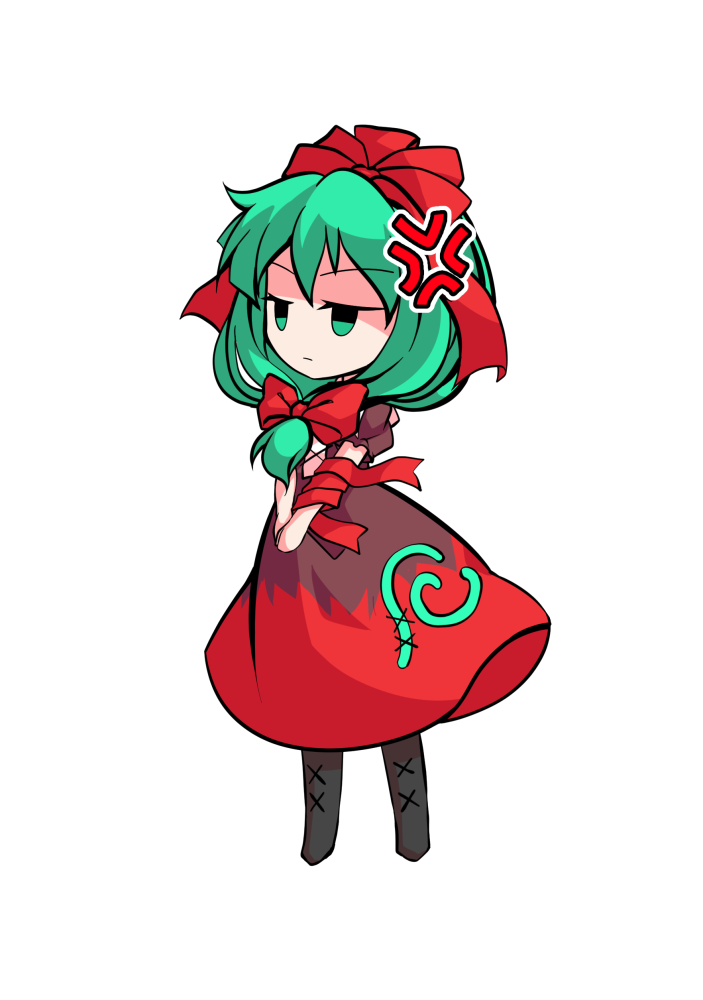 dairi, kagiyama hina, touhou, commentary request, large variant set, variant set, 1girl, arm ribbon, black boots, boots, chibi, chibi only, dress, full body, green hair, hair between eyes, hair ribbon, medium hair, own hands together, puffy short sleeves, puffy sleeves, red dress, red ribbon, ribbon, short sleeves, solo, tachi-e, transparent background