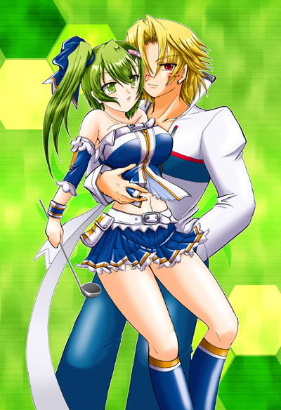 kitami erika, beatmania iidx, bemani, tagme, couple, green hair, male focus