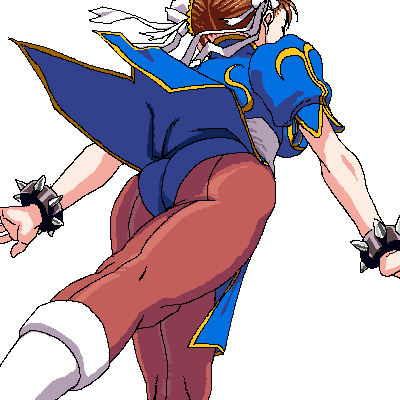 ug (ugg), chun-li, capcom, street fighter, bad id, bad pixiv id, lowres, 1girl, ass, back, bracelet, china dress, chinese clothes, dress, female focus, from below, jewelry, legs, oekaki, panties, pantyhose, pelvic curtain, pov, solo, spiked bracelet, spikes, thighs, underwear