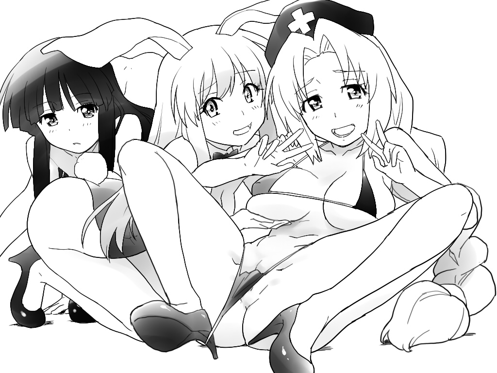 Rule34 – If it exists, there is porn of it / eirin yagokoro, kaguya houraisan, reisen udongein inaba / 95487