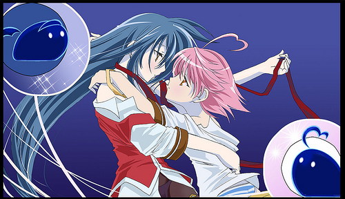 aino heart, tsuzura saki, aq interactive, arcana heart, atlus, examu, kannazuki no miko, lowres, tagme, miko embrace, panties, parody, underwear