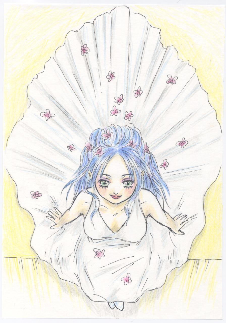 lunaringo, flora (dq5), dragon quest, dragon quest v, bad id, bad pixiv id, highres, blue hair, bride, dress, flower, green eyes, long hair, solo, wedding dress