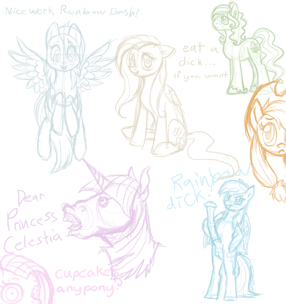 Rule34 – If it exists, there is porn of it / klumpeh, applejack (mlp), fluttershy (mlp), pinkie pie (mlp), rainbow dash (mlp), twilight sparkle (mlp) / 96209